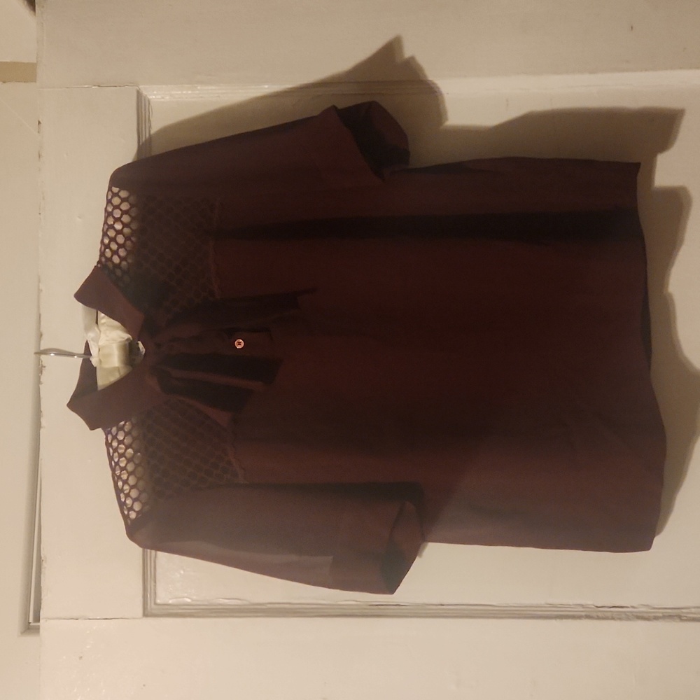 SANDRO Burgundy Top